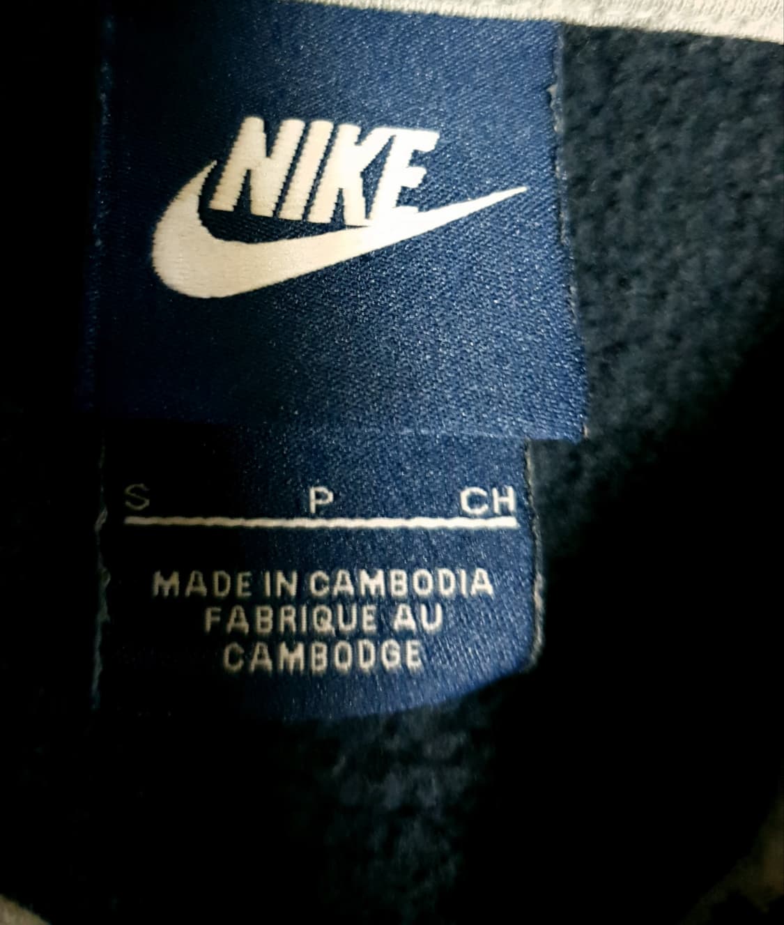 (해외판) 나이키 오버핏 솔로스우시 플리스 후드집업 네이비 (S) 상품이미지4