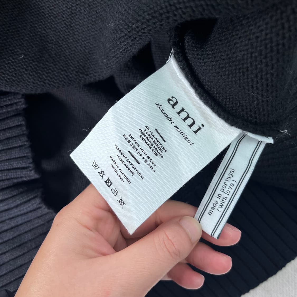 100 아미 하트 빅로고 가디건 상품이미지5