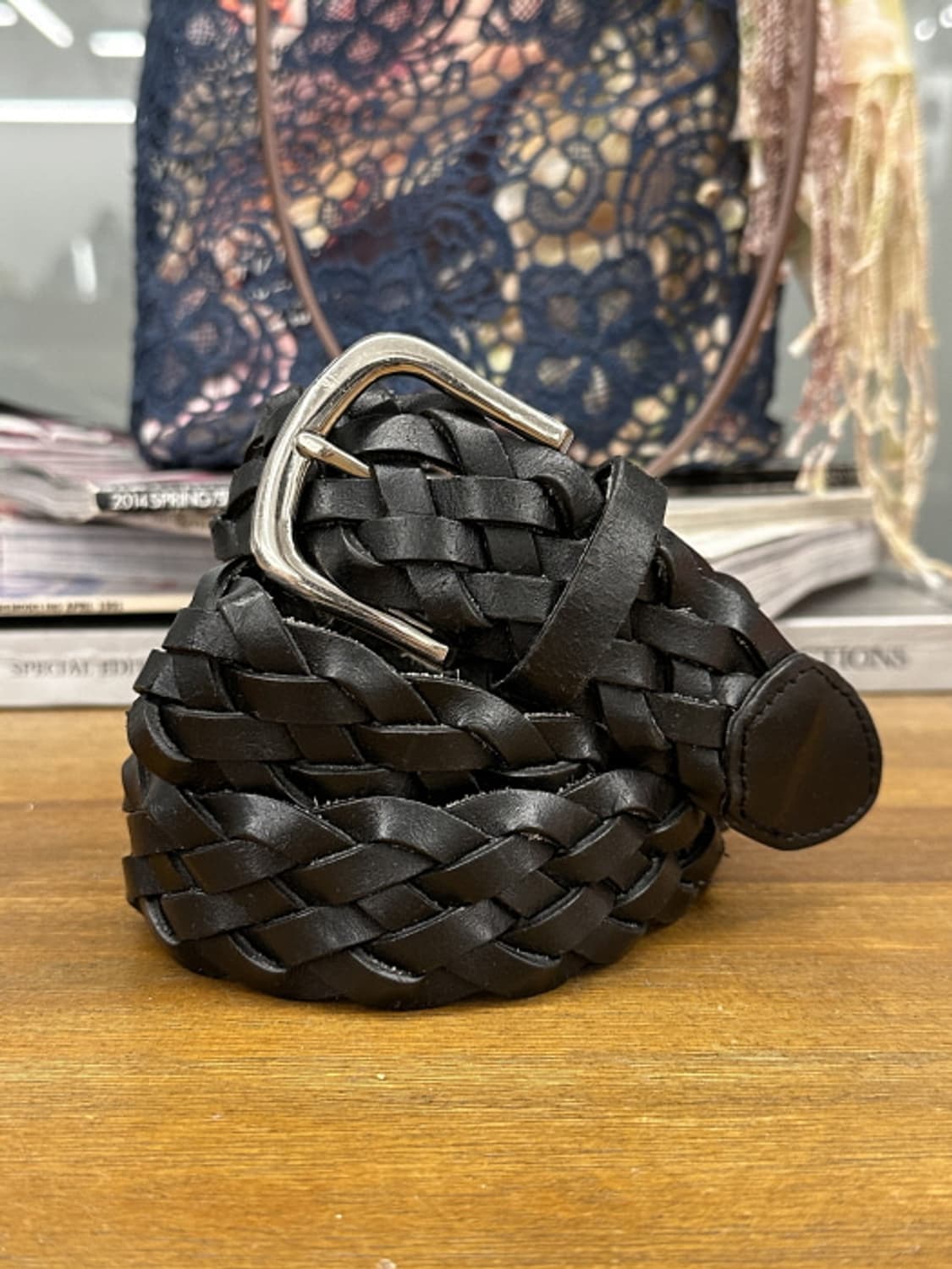 BRAIIDED LEATHER BELT 상품이미지1