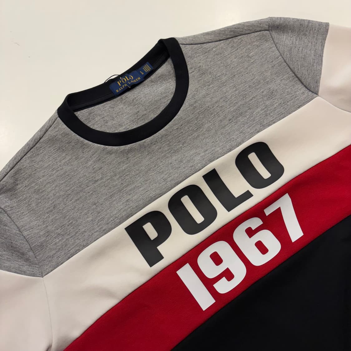 [L] 폴로 랄프로렌 1967 컬러블록 스웻 맨투맨 D694 상품이미지3