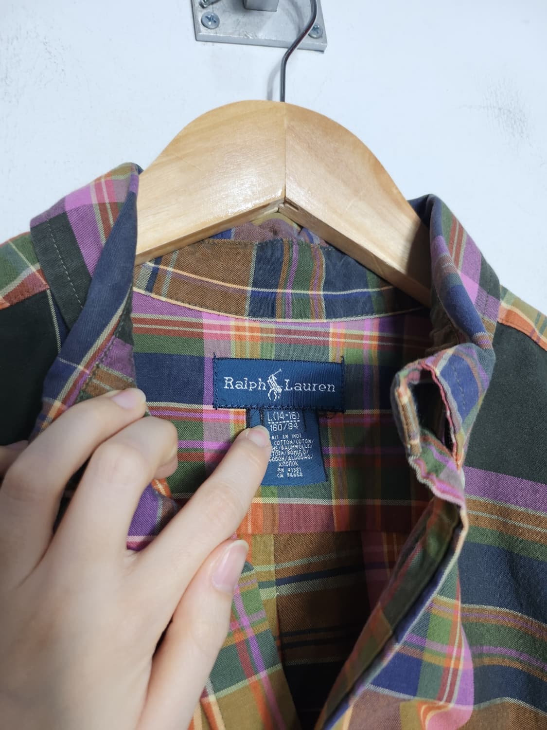 L 폴로 랄프로렌 체크 셔츠 상품이미지4