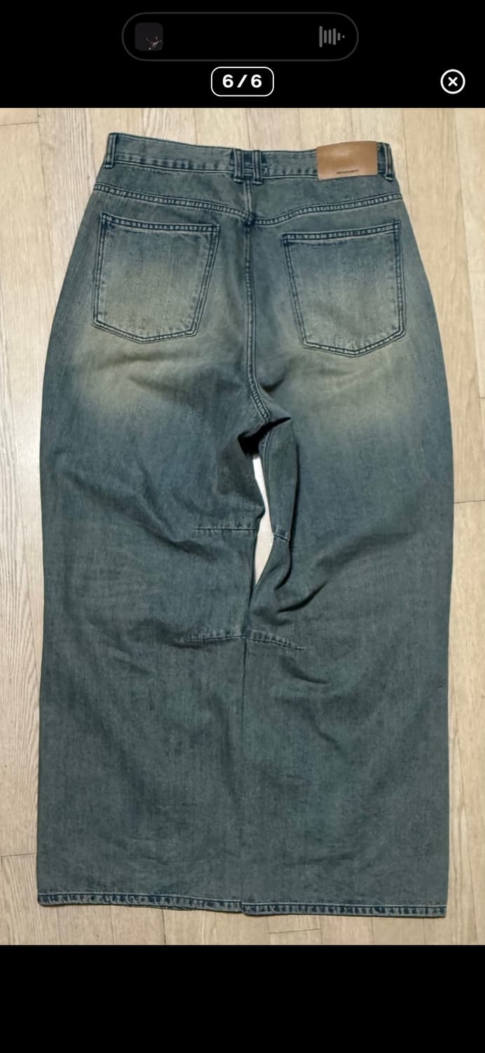 999휴머니티 AV 플리츠 데님 팬츠 (넵 빈티지 블루) 상품이미지2