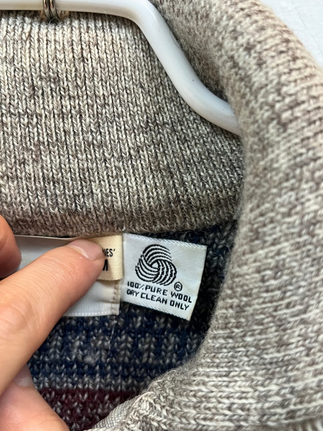 노르딕 울 하프 집업 스웨터 니트 M 상품이미지3