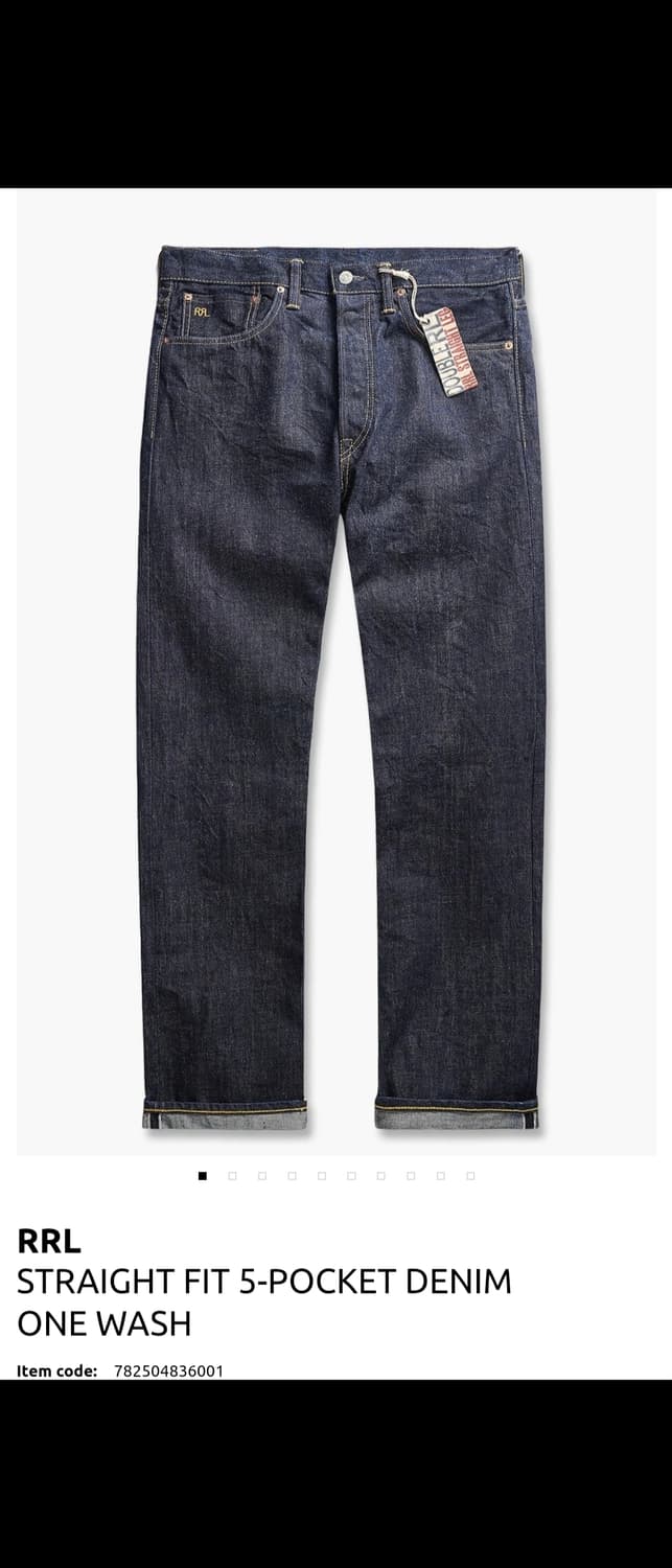 RRL 스트레이트핏 데님팬츠 32 상품이미지6