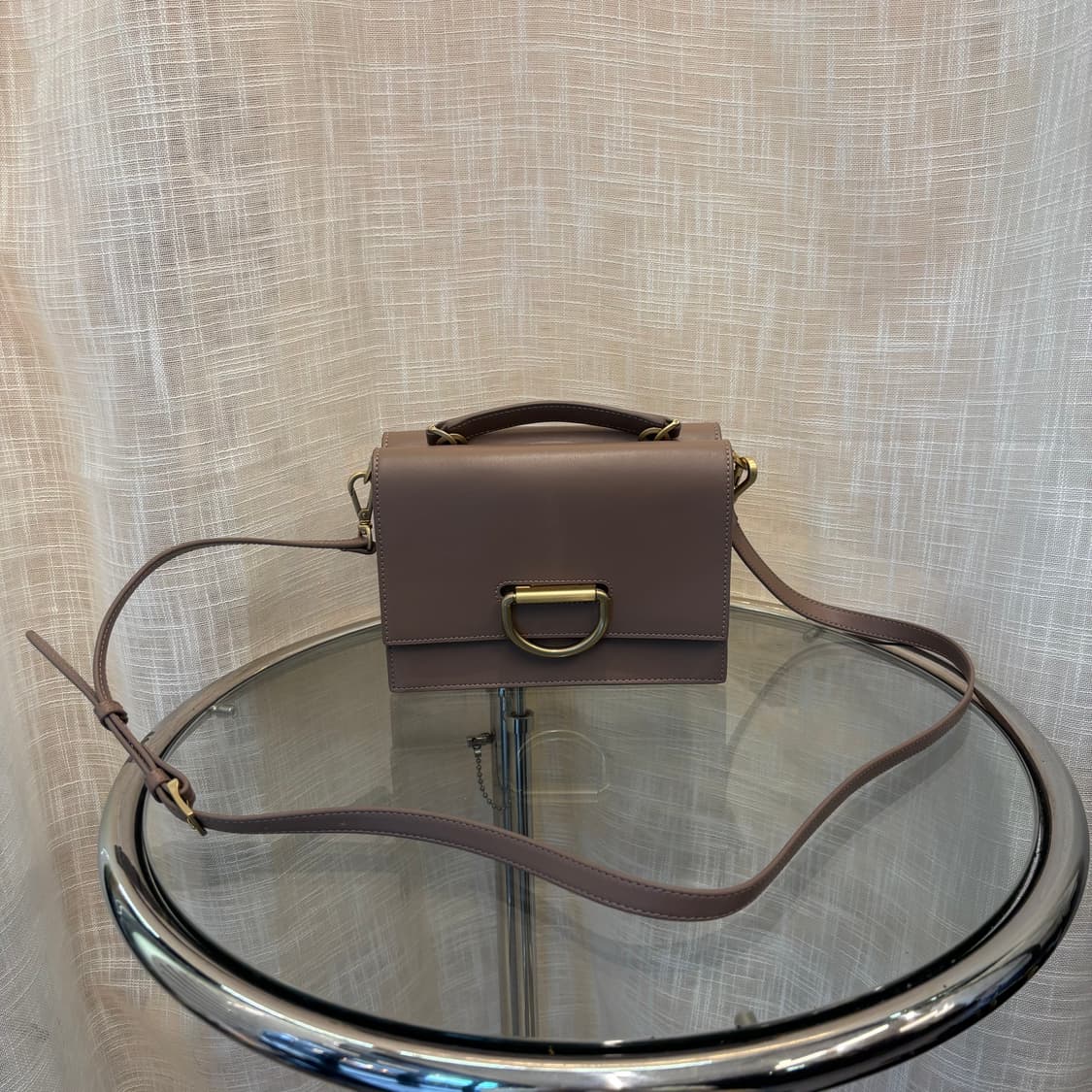 정품 마리아꾸르끼 가죽 크로스백     상품이미지1