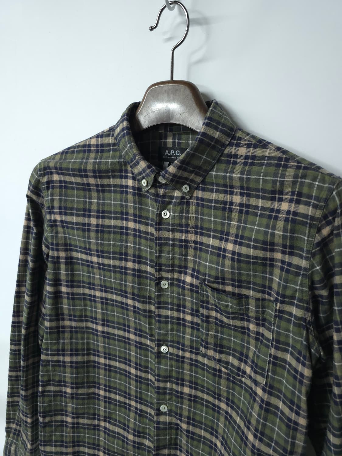A.P.C 아페쎄  모직 체크셔츠 ( 여성55~55반 ) 상품이미지3