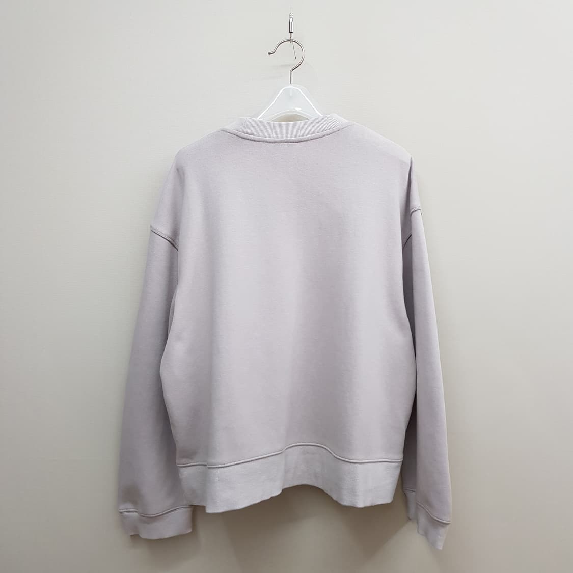 한섬 시스템 SYSTEM 2021 로고 자수 크루넥 맨투맨 F사이즈 상품이미지5