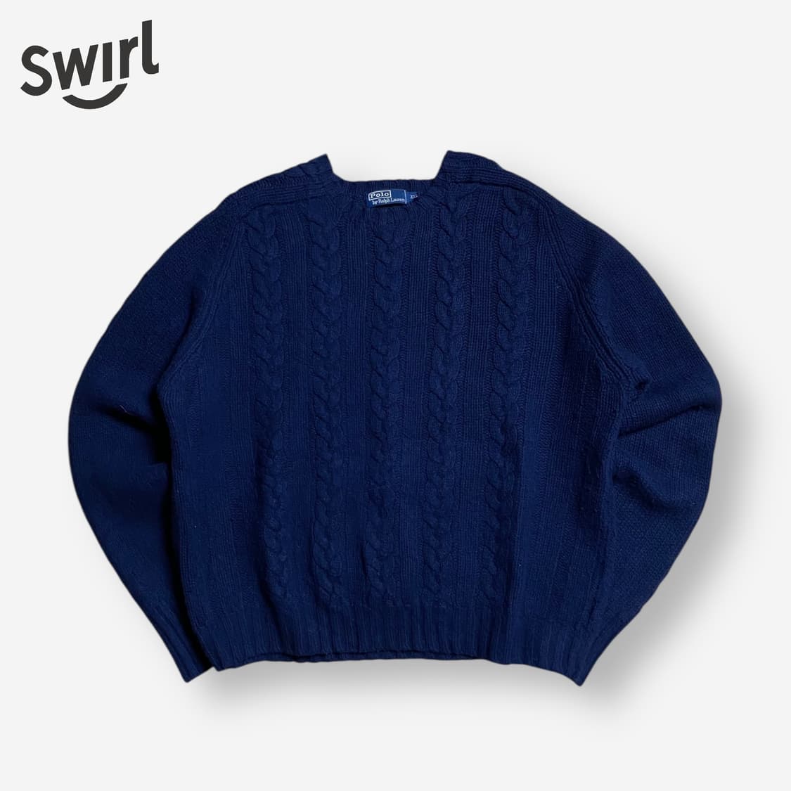 🌊90s Polo wool cable knit 상품이미지1