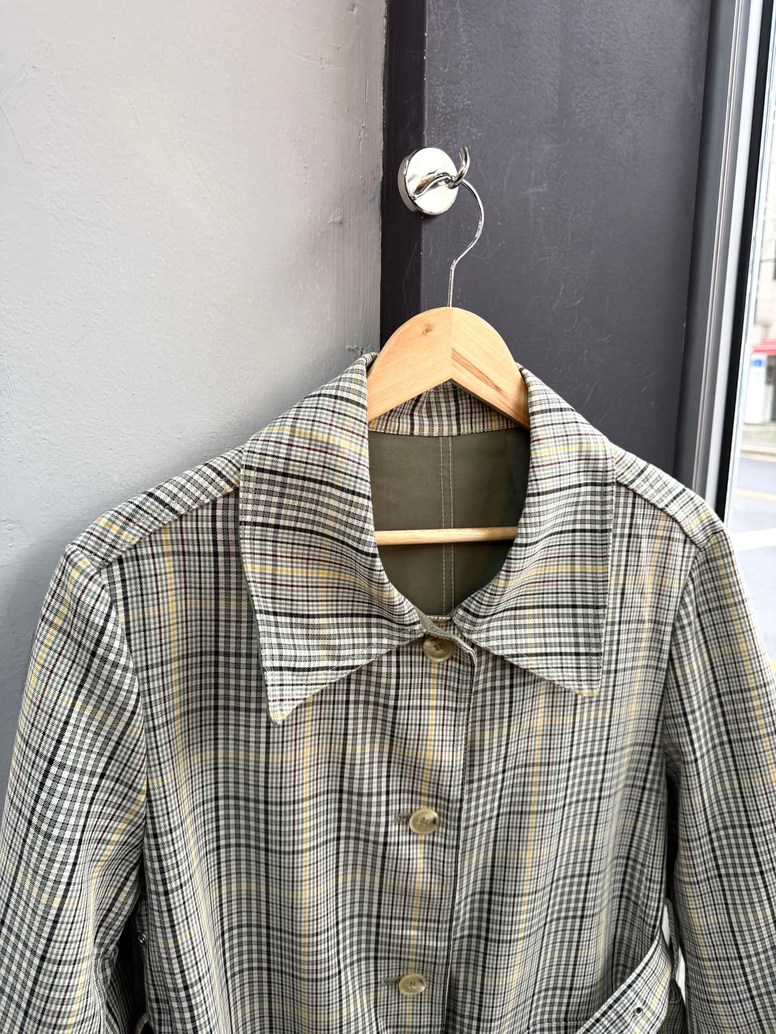 M/ 렉토x프론트로우 리버시블 벨티드 코트 자켓 상품이미지5