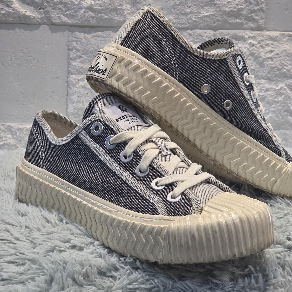 6q-12:엑셀시오르 볼트 로우 데님 블랙 (250mm)-거의새거 상품이미지5