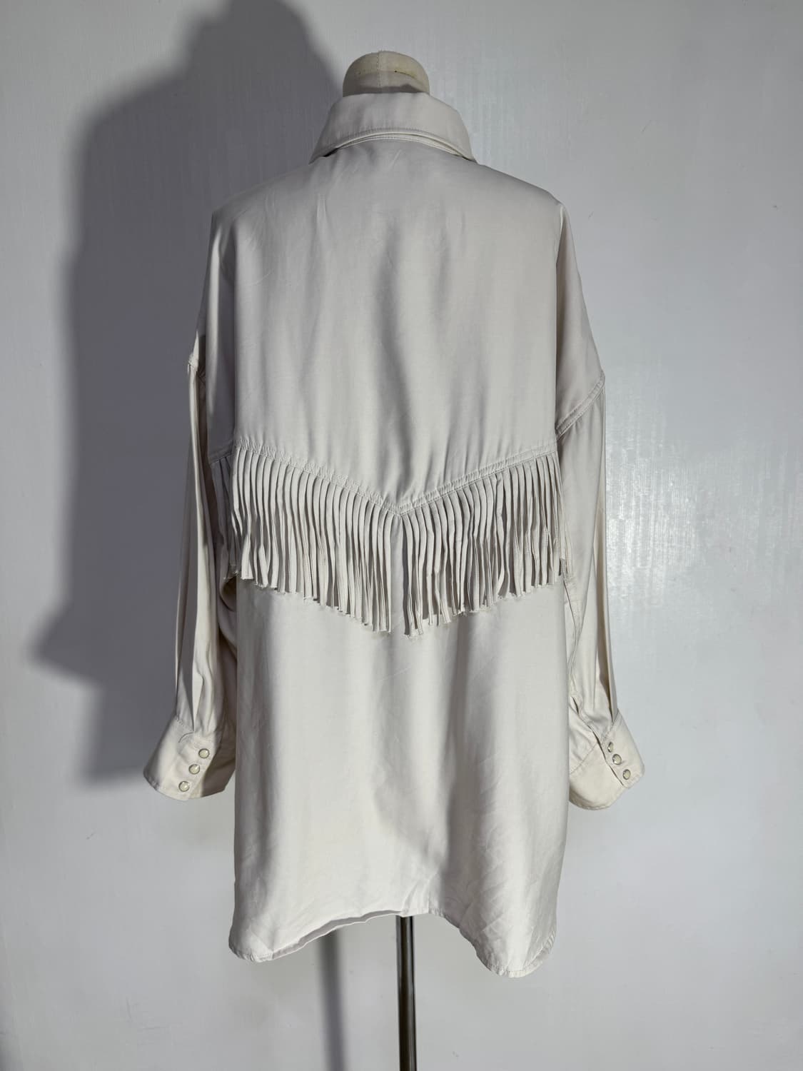 Moussy 프린지 오버 셔츠 웨스턴 y2k goa 상품이미지4