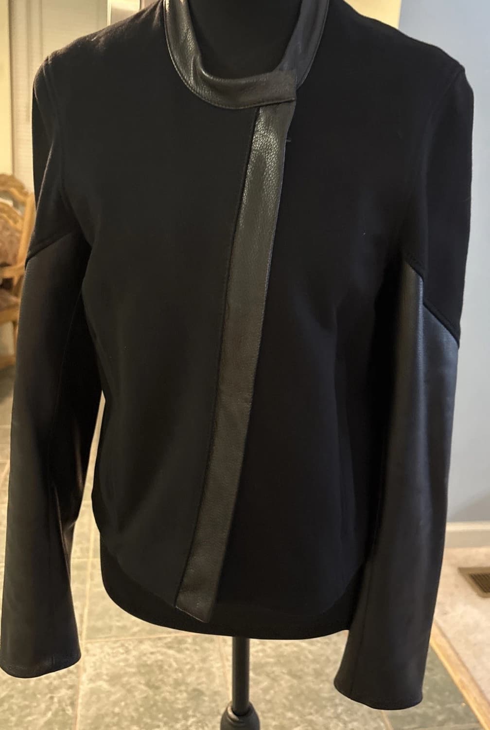 헬무트 랭 레더 패널 믹스 자켓 상품이미지1