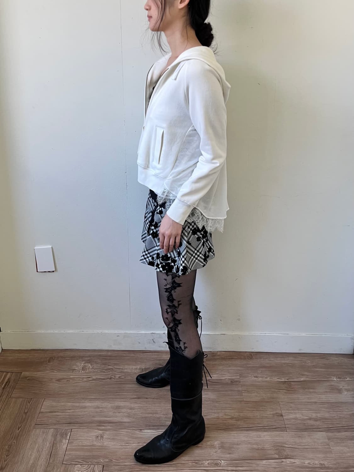 Japan vtg 스트라이프 슬리브리스 상품이미지9