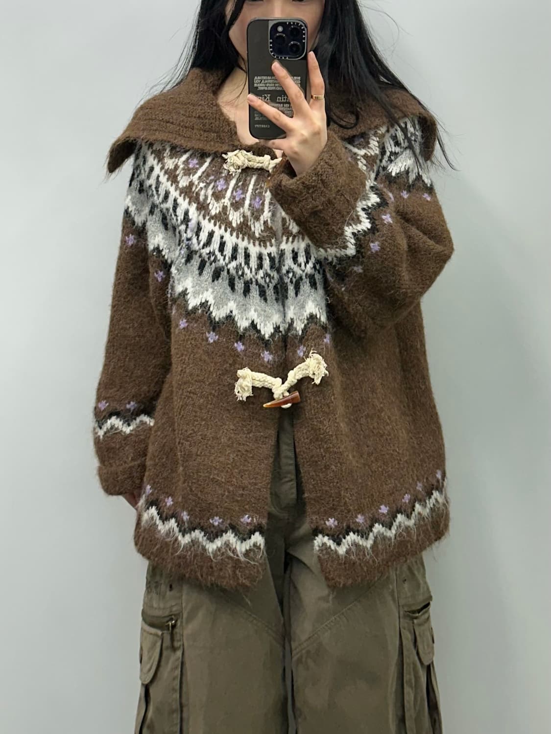 Vintage 빈티지 모리걸 더플 가디건 상품이미지1