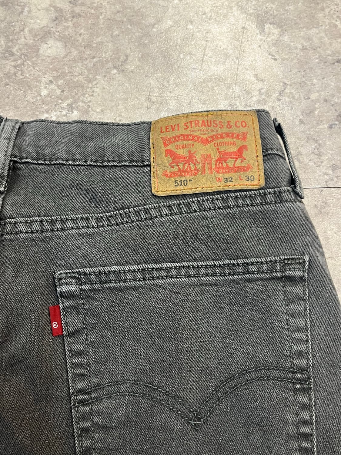 리바이스 510 흑청 데님 팬츠 W32 L30 #csz4089 상품이미지7