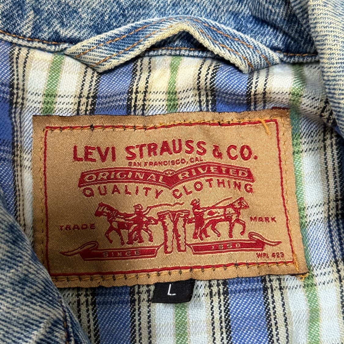 90s 리바이스 USA 70699 데님 트러커 자켓 상품이미지7