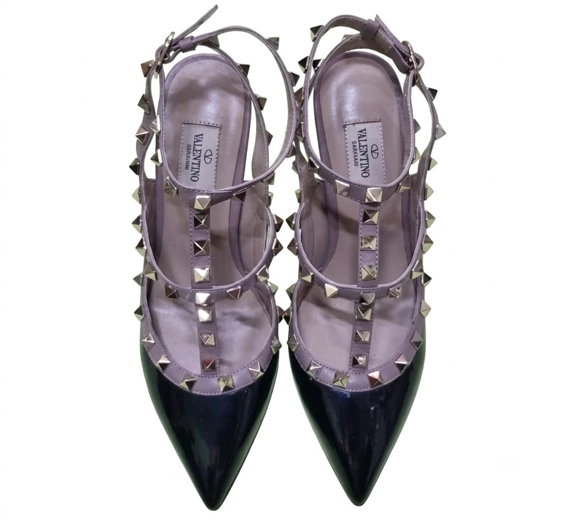 Valentino 발렌티노  락스터드힐 라벤더 블랙 39 상품이미지1