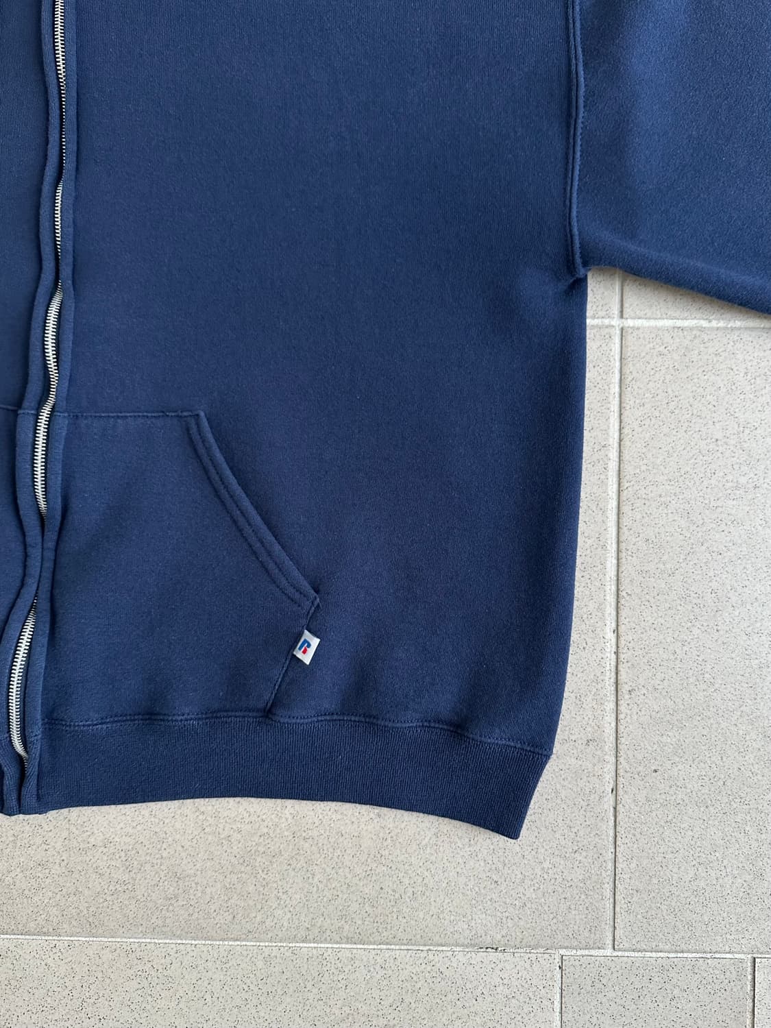 빈티지 러셀 후드집업 네이비 XL 상품이미지3