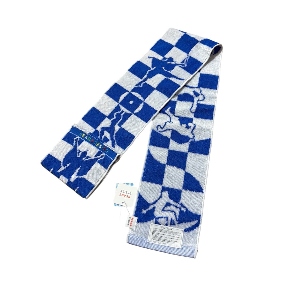 BEAMS DESIGN COOLING BLUE×WHITE MAFFLER  상품이미지1