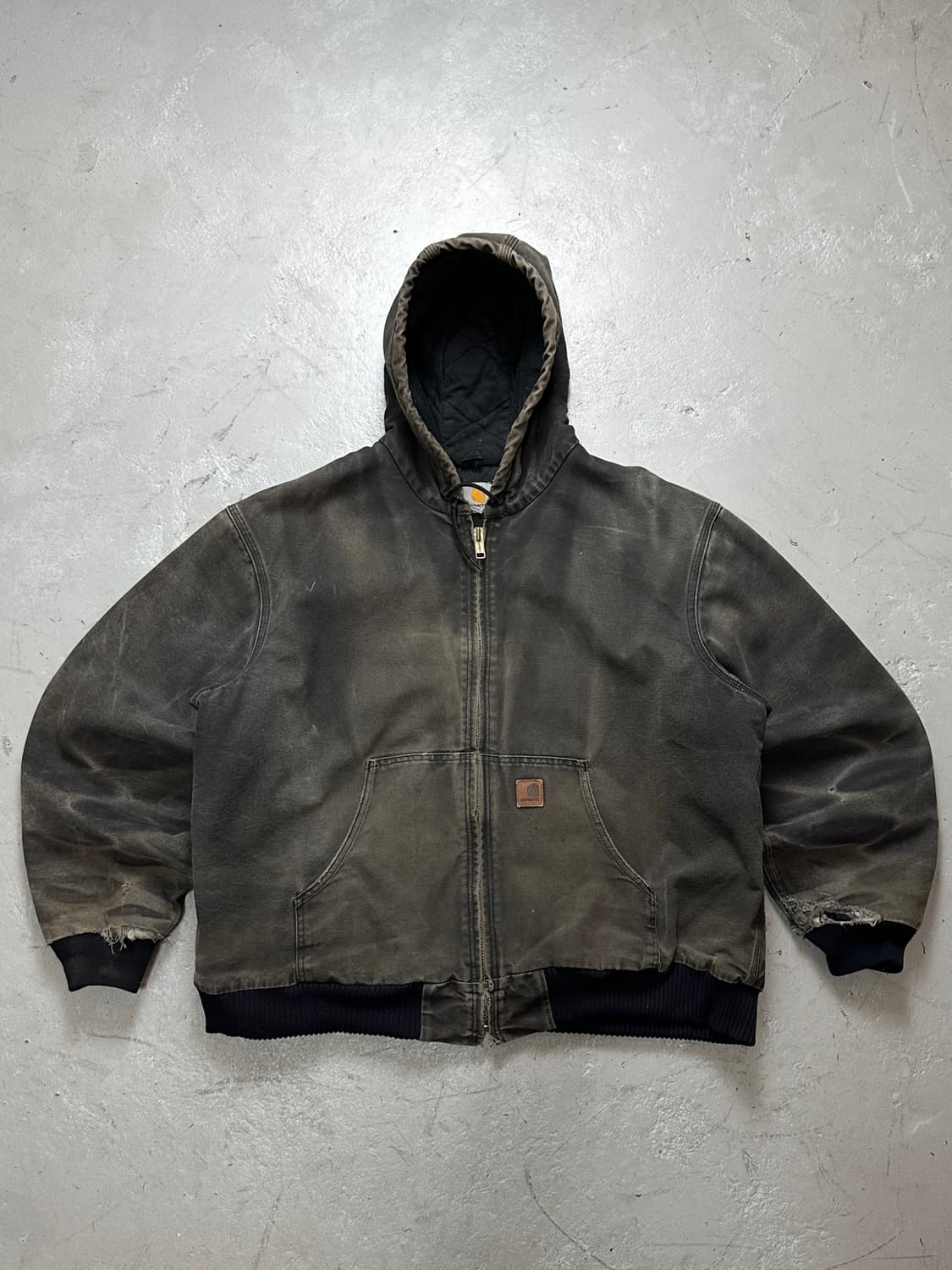 OG 칼하트 J130 BLK 액티브 자켓 칼하트 후드 자켓 상품이미지1