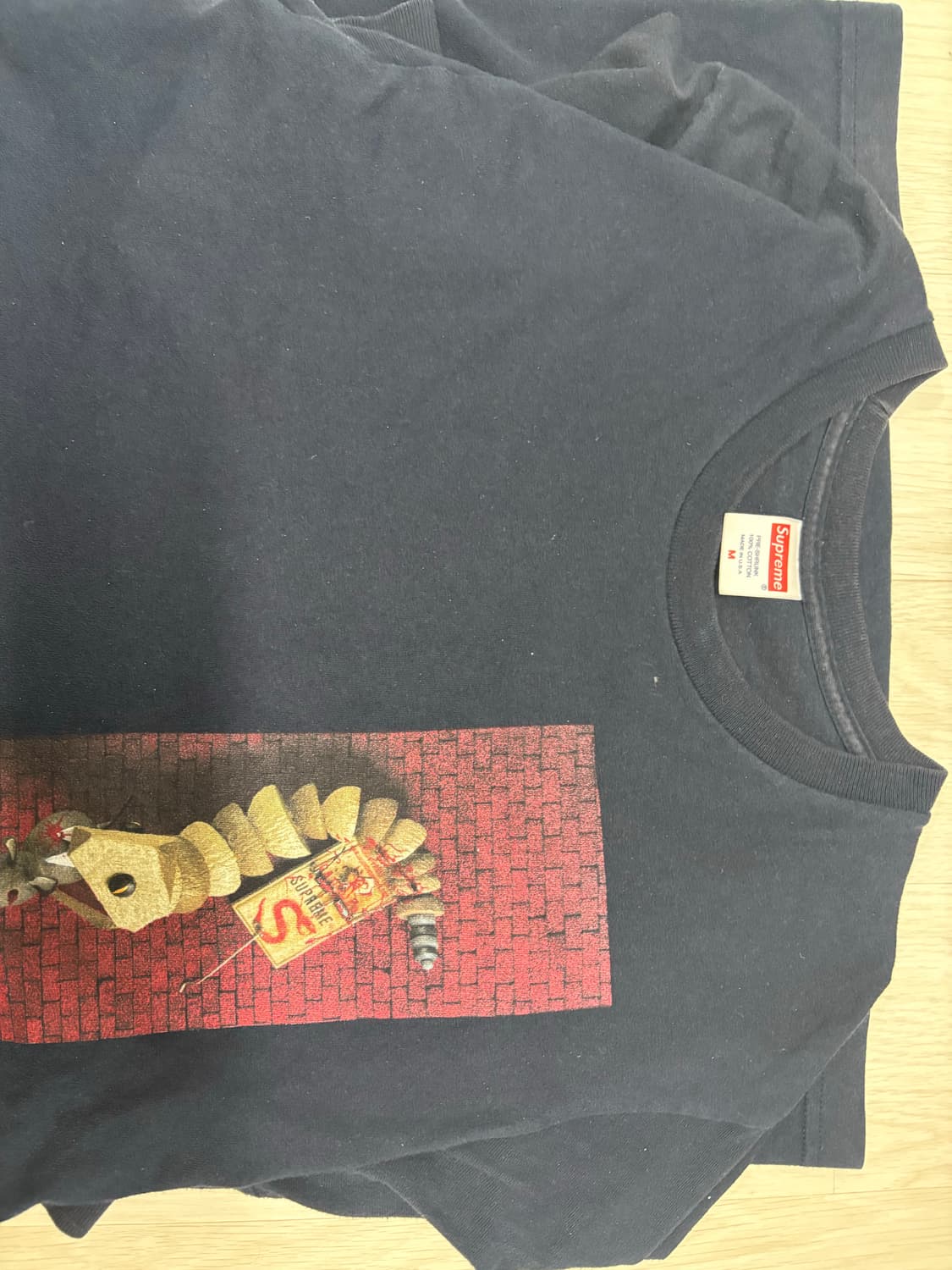 슈프림x마이크힐 네이비 롱슬리브 m 상품이미지1