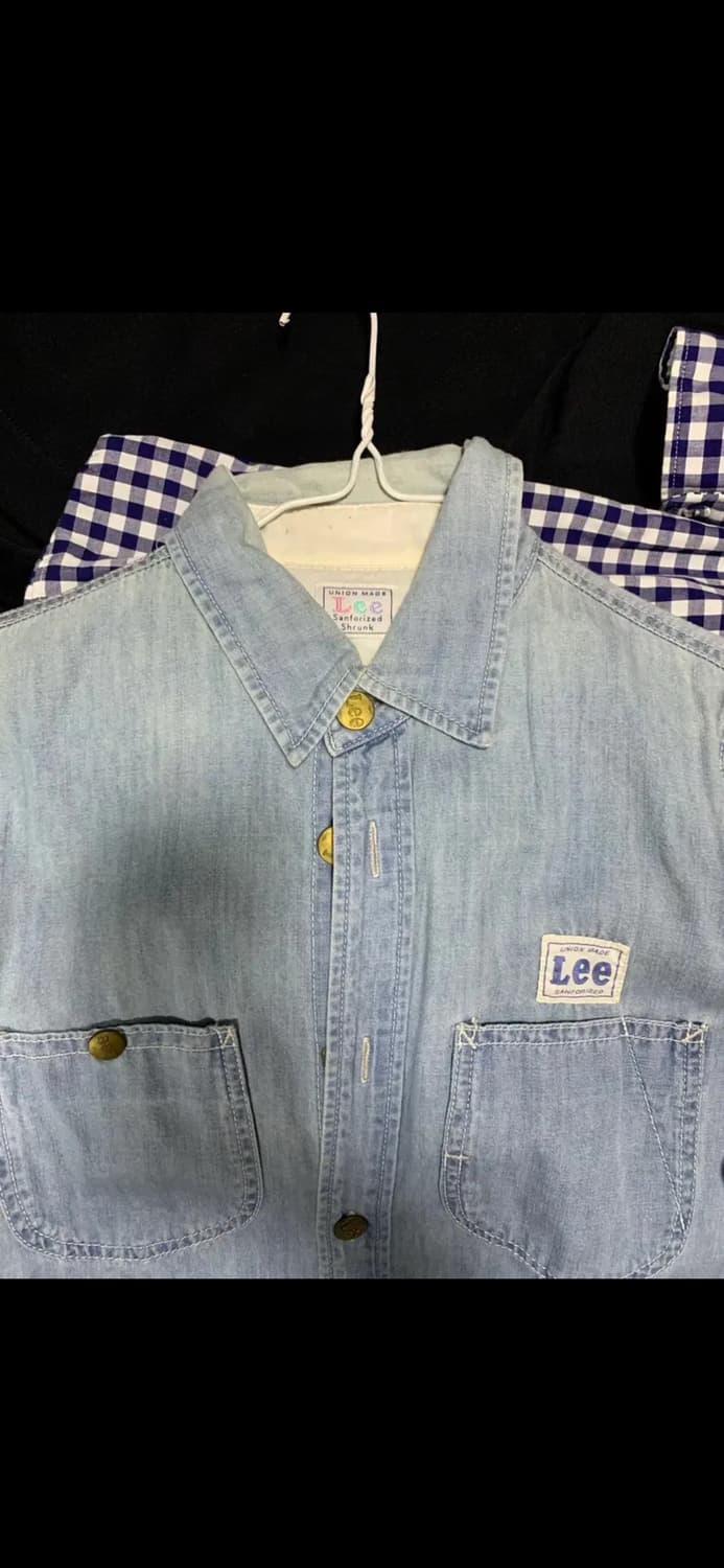 lee 데님 원피스 연청 셔츠 원피스 상품이미지1