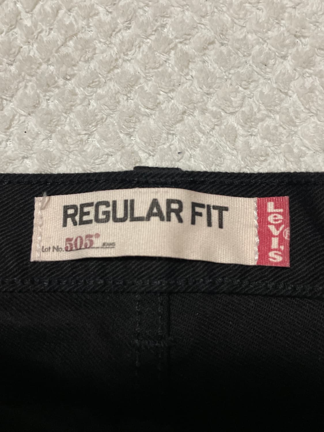 [31X32] 리바이스 00s 505 레귤러 핏 흑청 데님 팬츠 상품이미지5