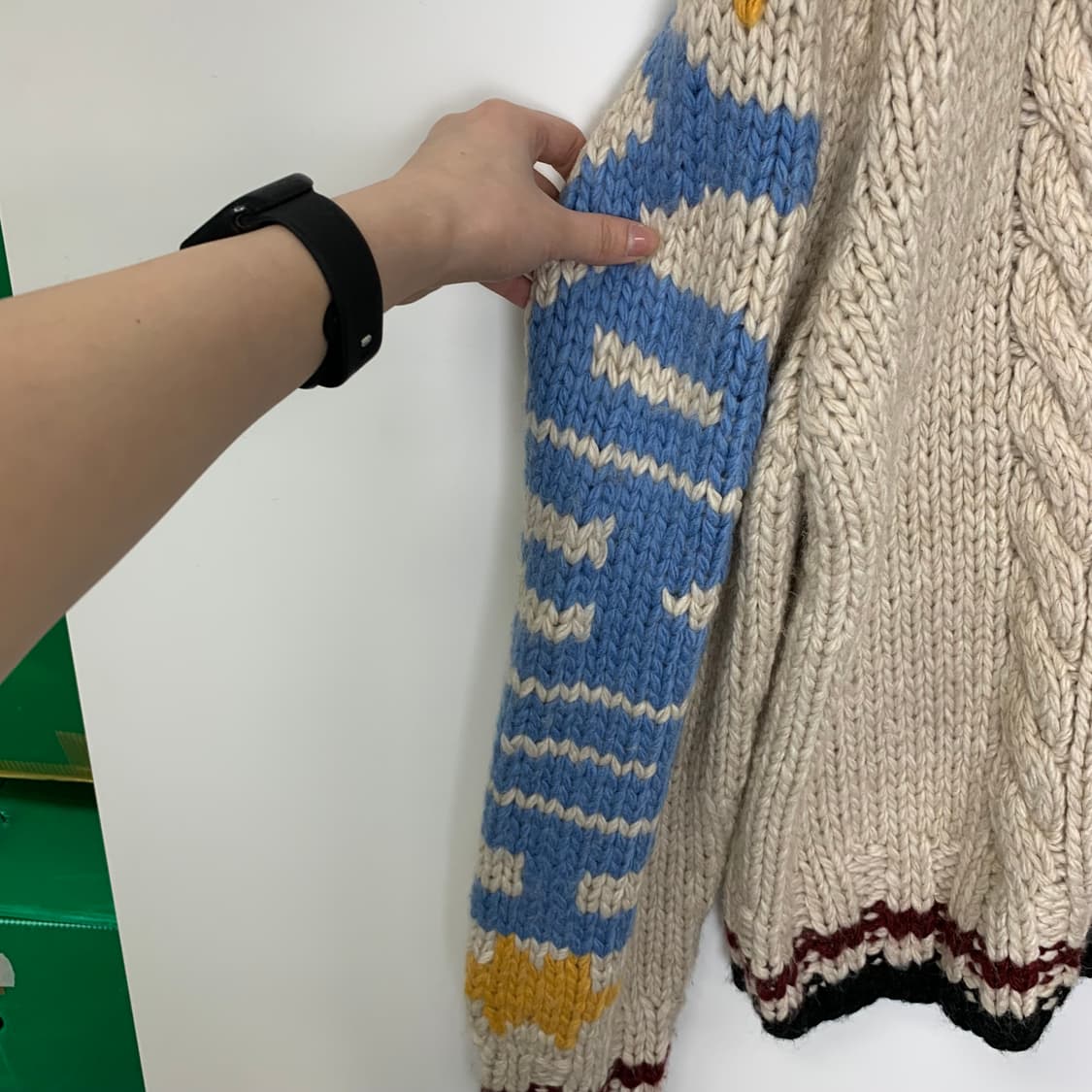 에즈이프캘리 카우걸 테디 코위찬 니트집업  상품이미지7