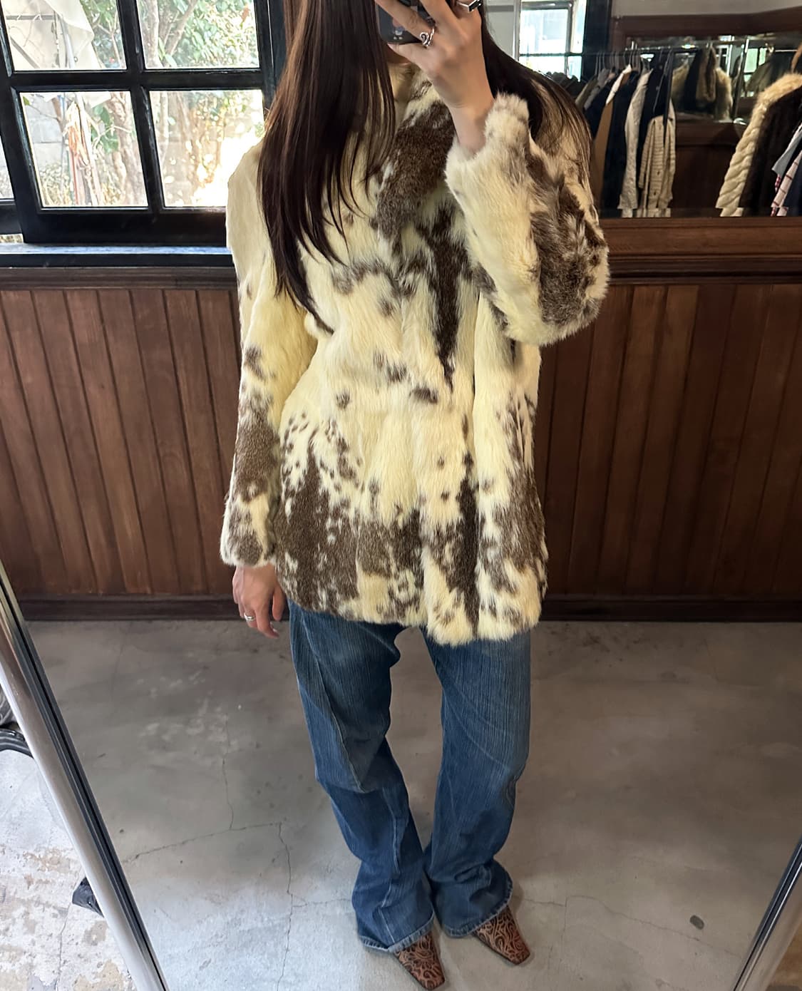 JPV fur mixed mid jacket 상품이미지1