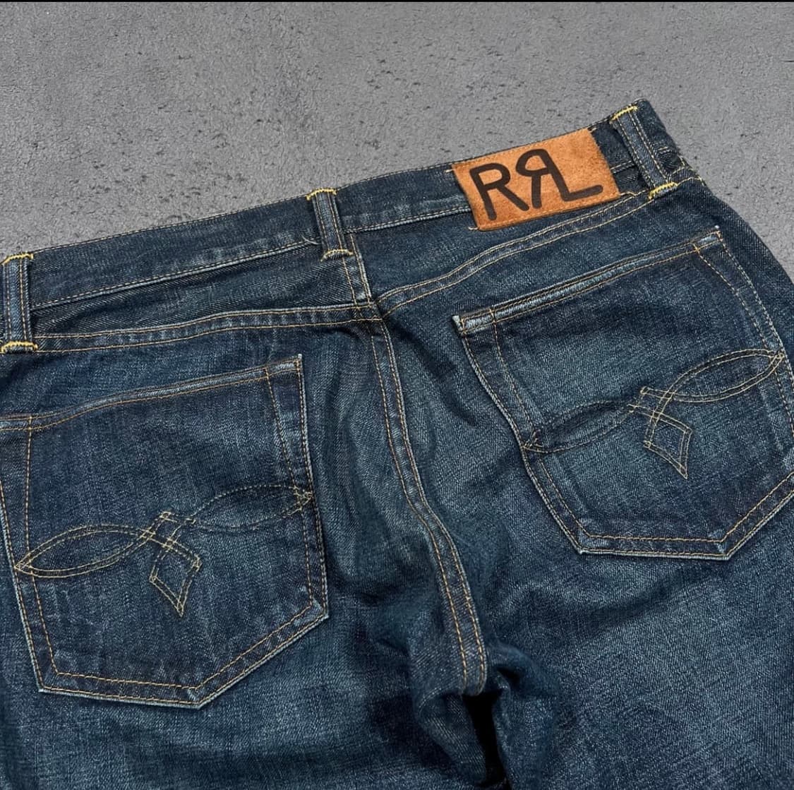 RRL 더블알엘 로우 스트레이트 Stillwater 셀비지 데님팬츠 상품이미지2