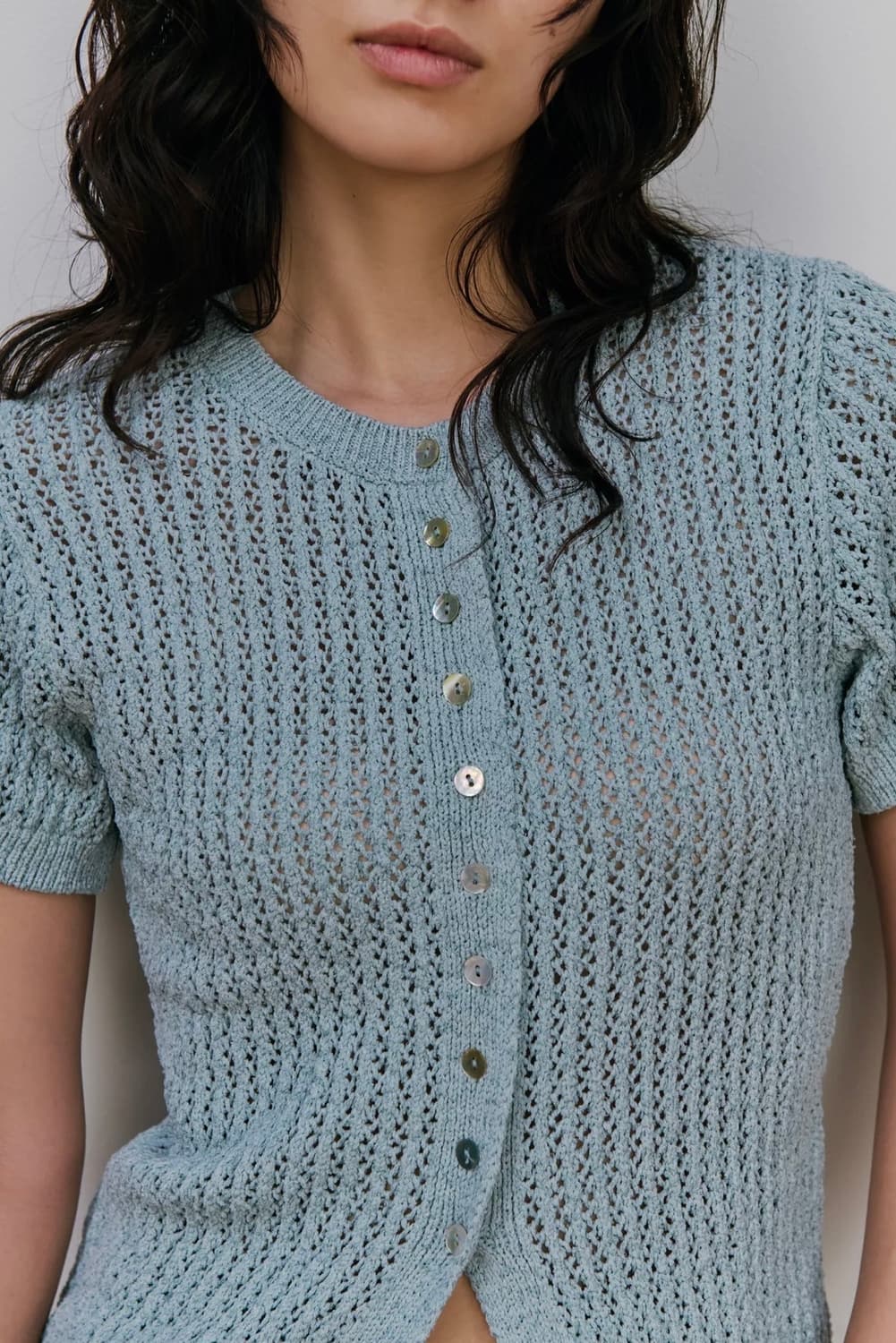 ZARA 자라 반팔 니트 가디건  상품이미지2