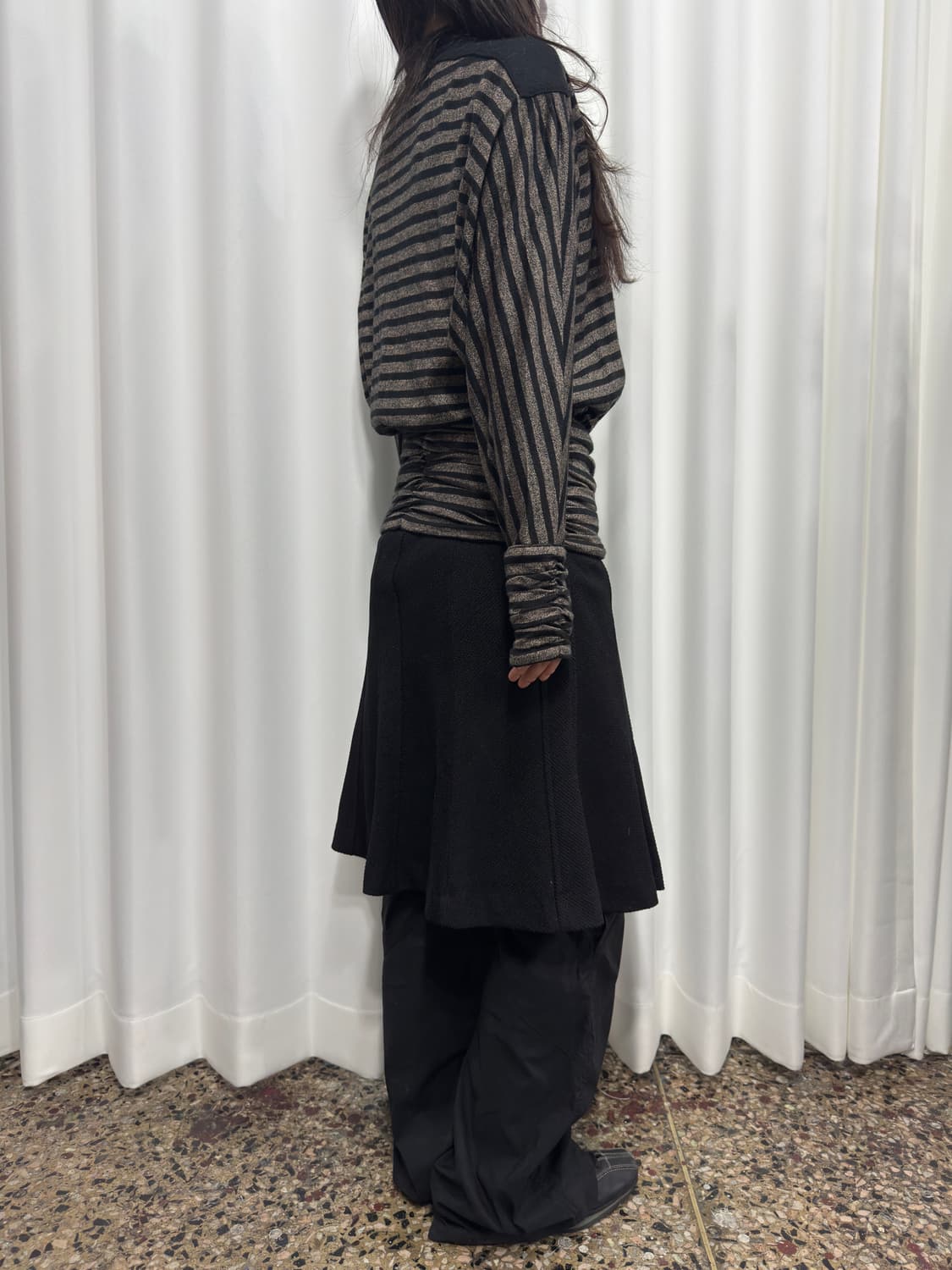 button stripe cardigan  상품이미지7