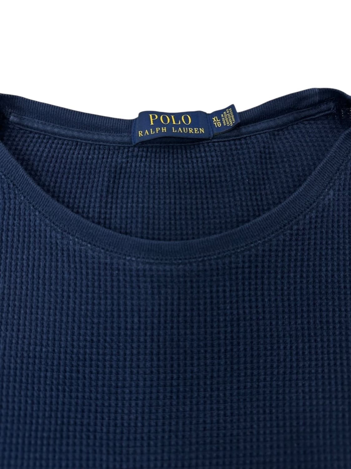 폴로 와플니트 롱슬리브 네이비 (XL~2XL) 상품이미지3