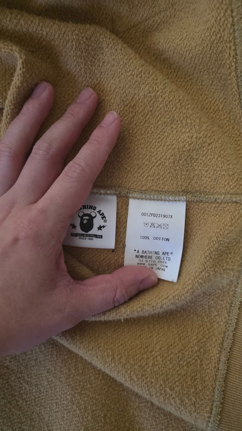 [XL] 베이프 베어브릭 1st 카모 황계 샤크후드집업 상품이미지4