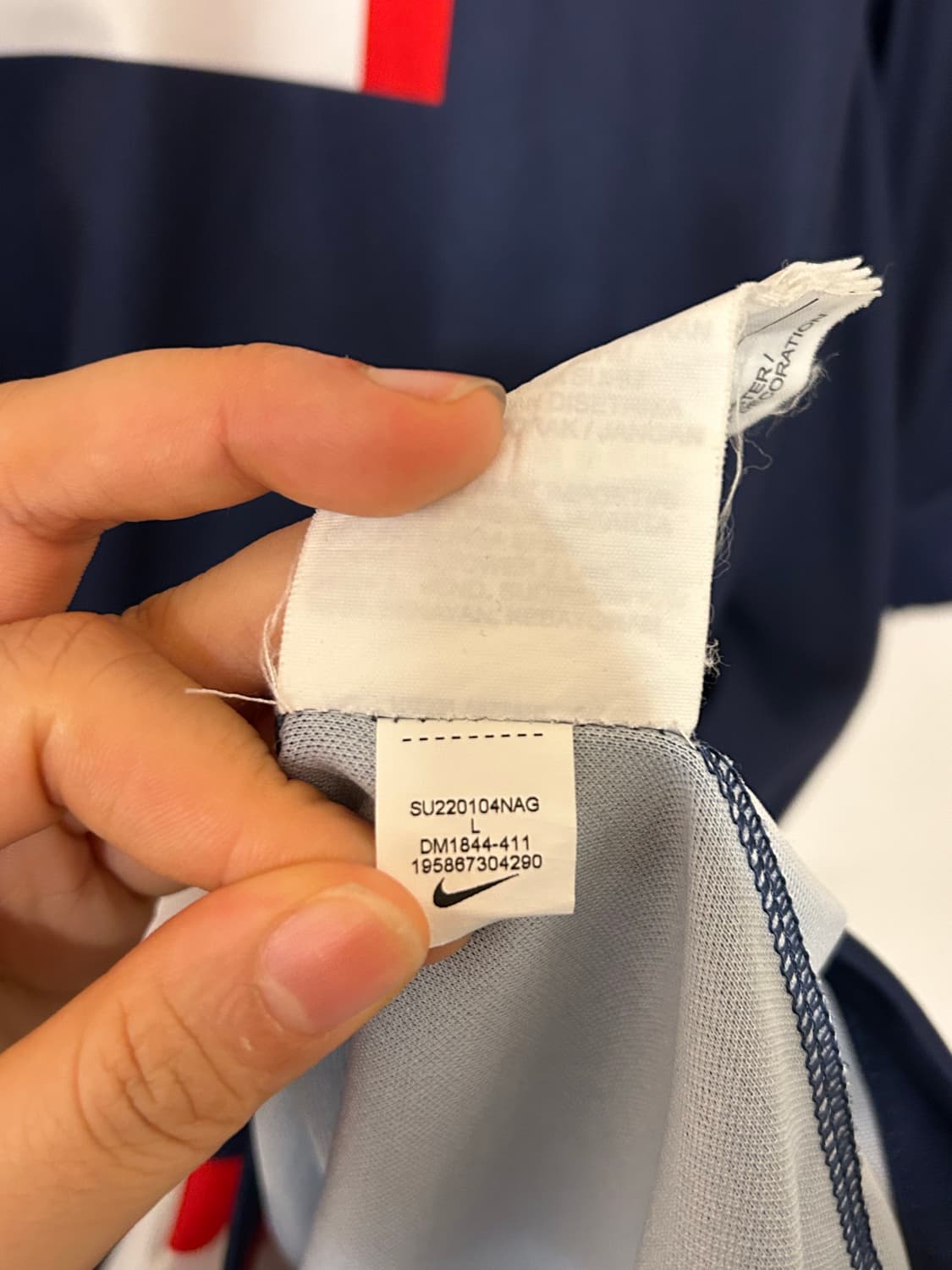 나이키 파리생제르망 유니폼 네이비 L 상품이미지6