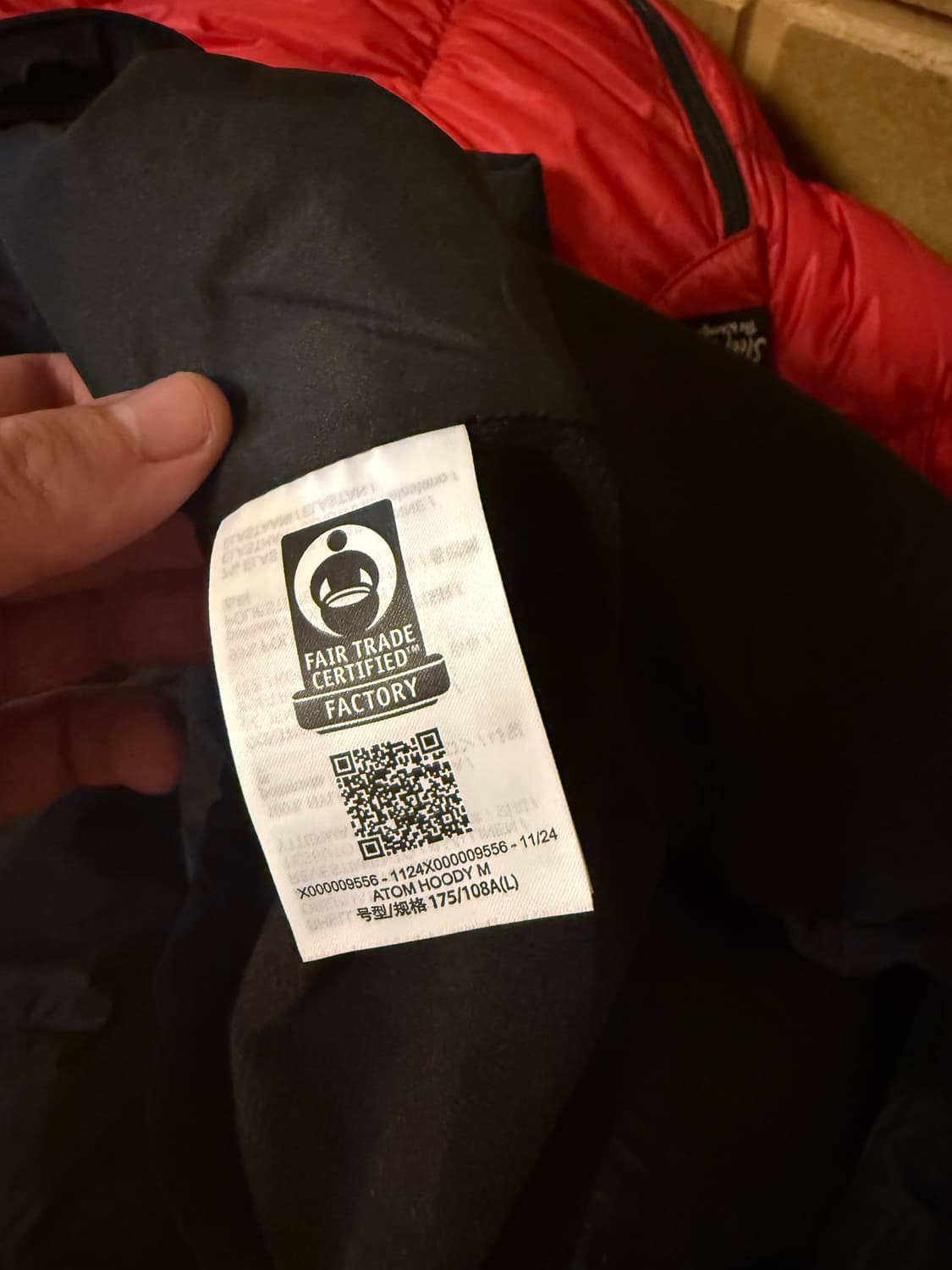 아크테릭스 아톰 후디 블랙L 상품이미지3