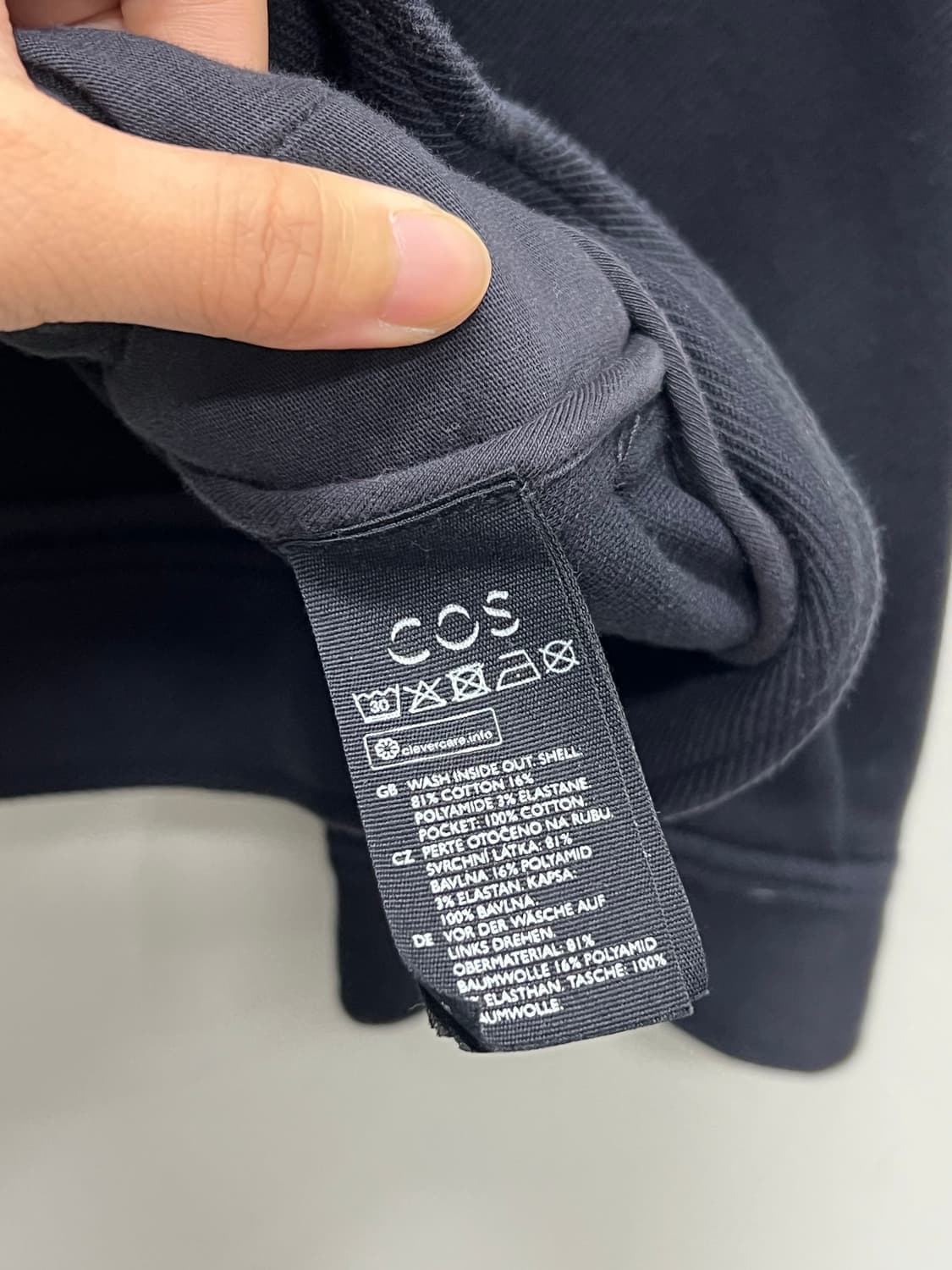 (XL) COS 트윌 자켓 다크네이비 상품이미지5