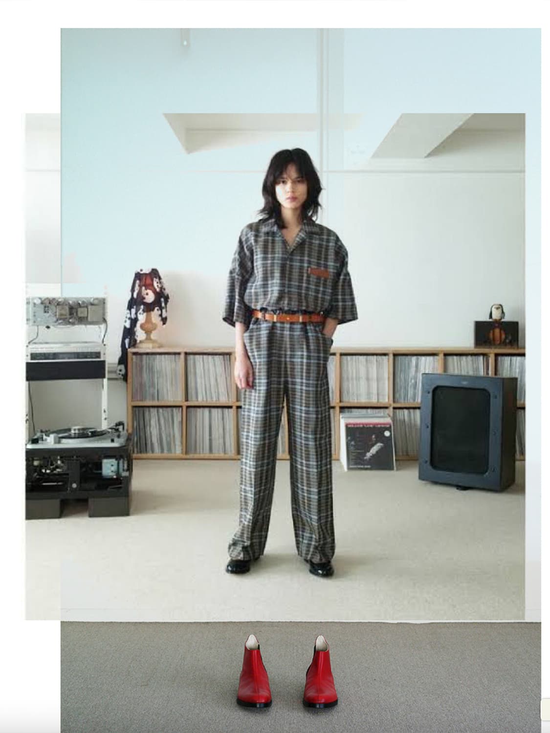 SunSea (선씨) 스펙 린넨 체크 팬츠 상품이미지1
