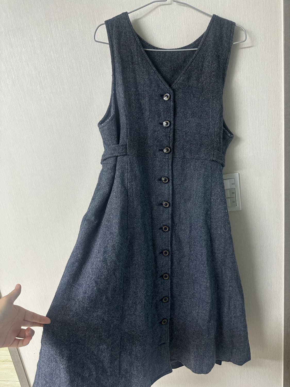 일본 빈티지 모리걸 레이어드 원피스 스커트  상품이미지2