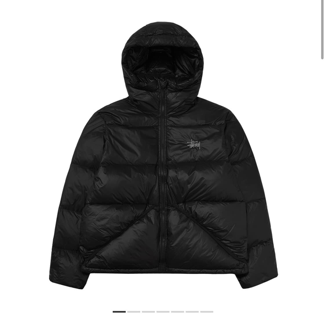 스투시 립스탑 패딩 제트 블랙 25년도 상품이미지1