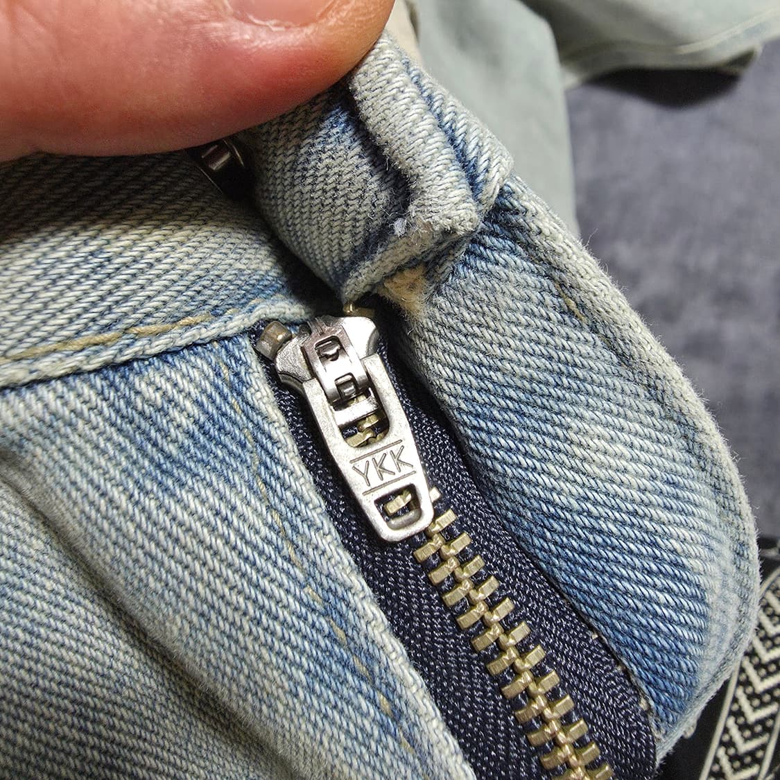 (XS)여성 MODIFIT 빈티지 워싱 스트레이트 데님 팬츠  상품이미지4