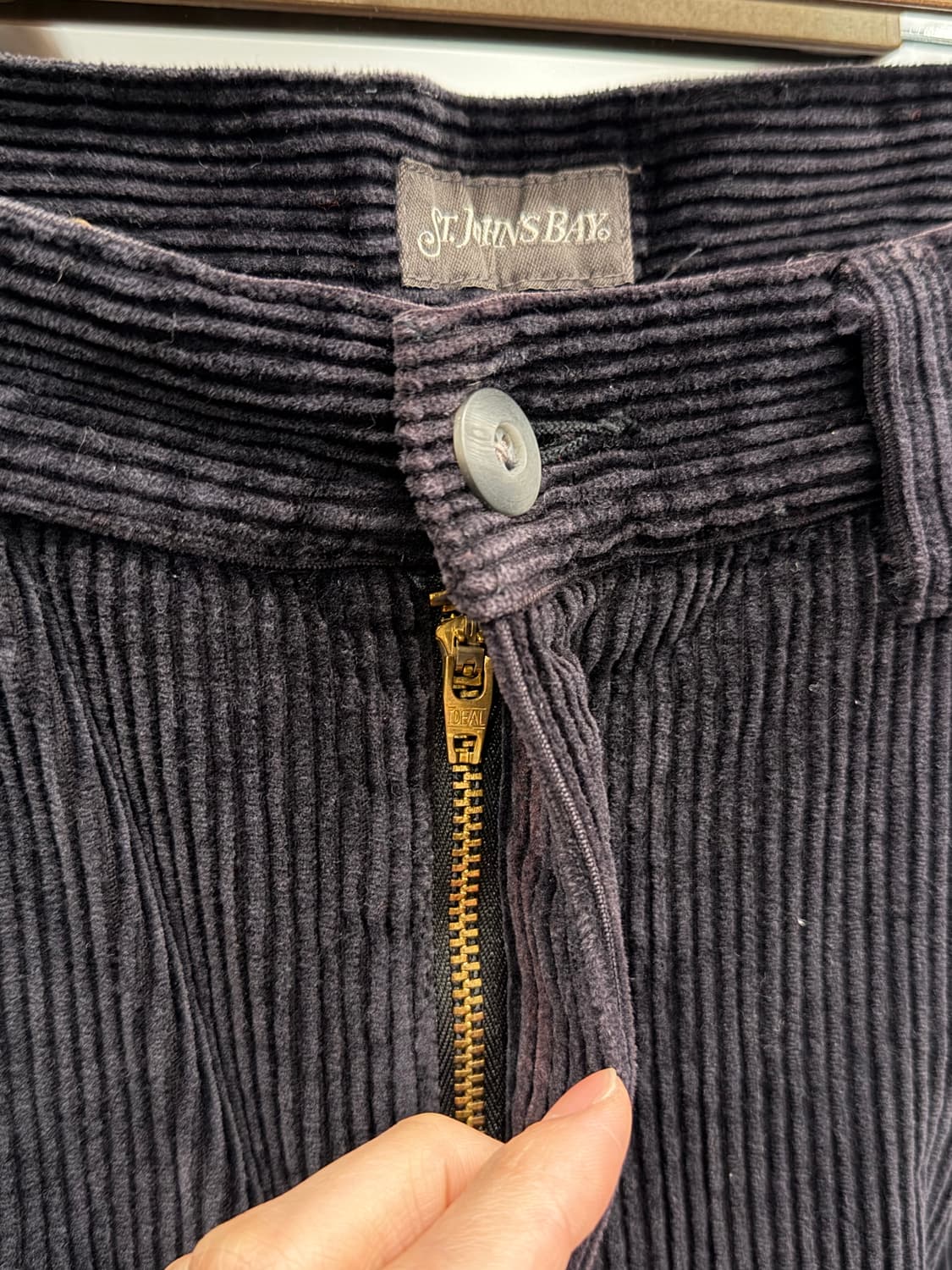 00s ST.John's Bay 빈티지 투턱 코듀로이 팬츠 (33) 상품이미지5