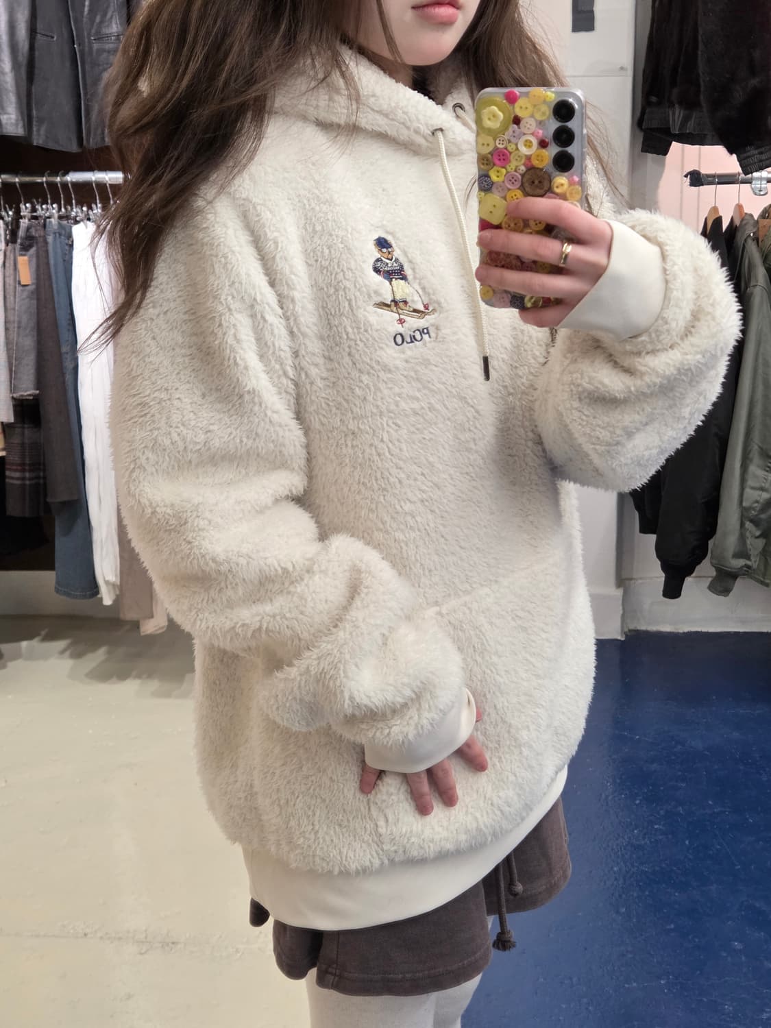 PRL 폴로 랄프로렌 신형 폴로베어 플리스 후드티 상품이미지2