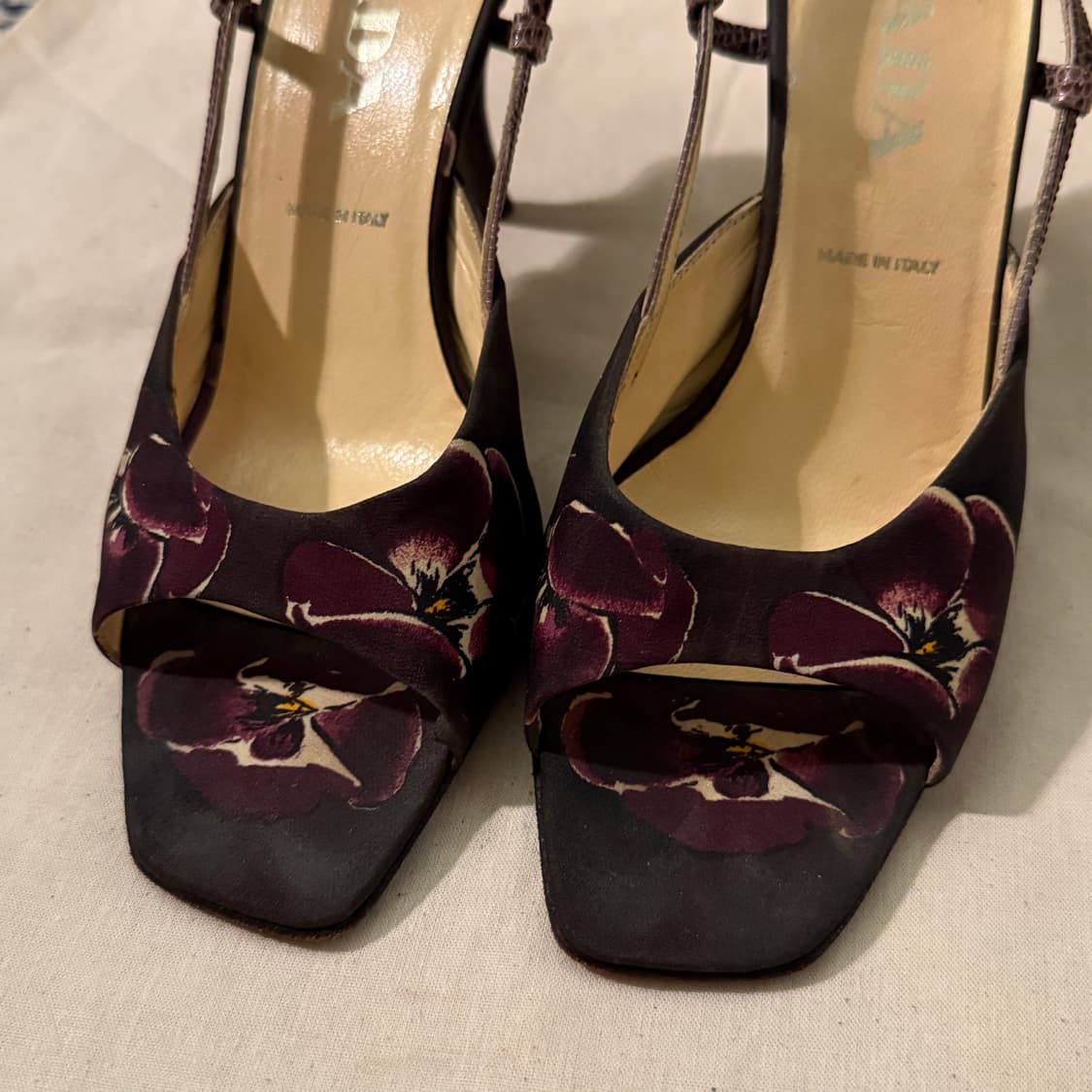 프라다 플로럴 슬링백 샌들 힐 상품이미지3