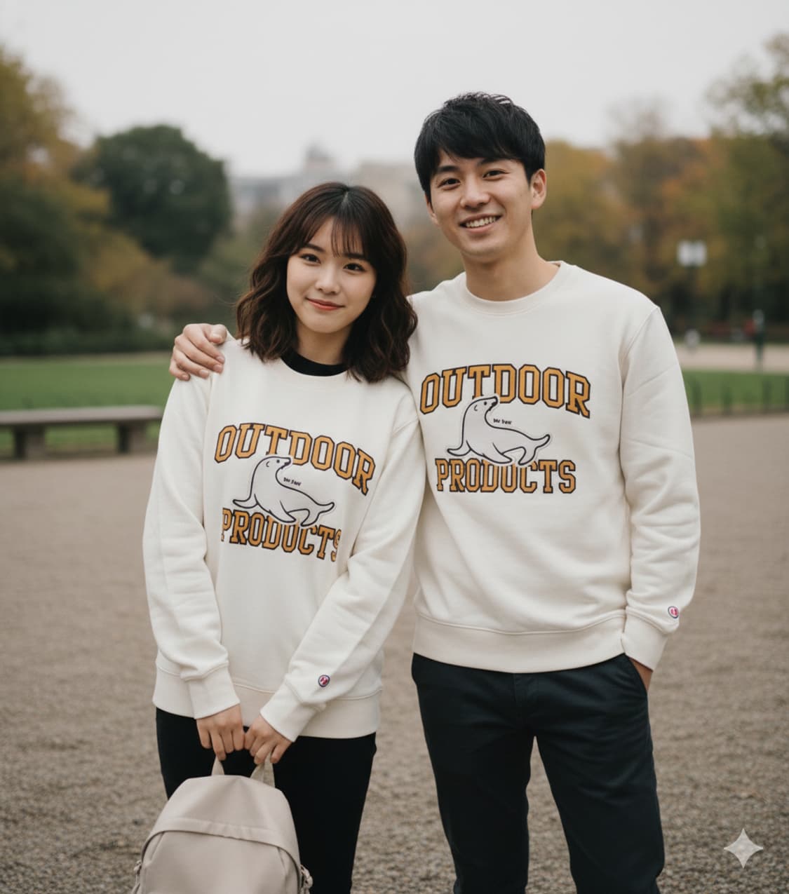 아웃도어 프로덕츠 아이보리 맨투맨 상품이미지2