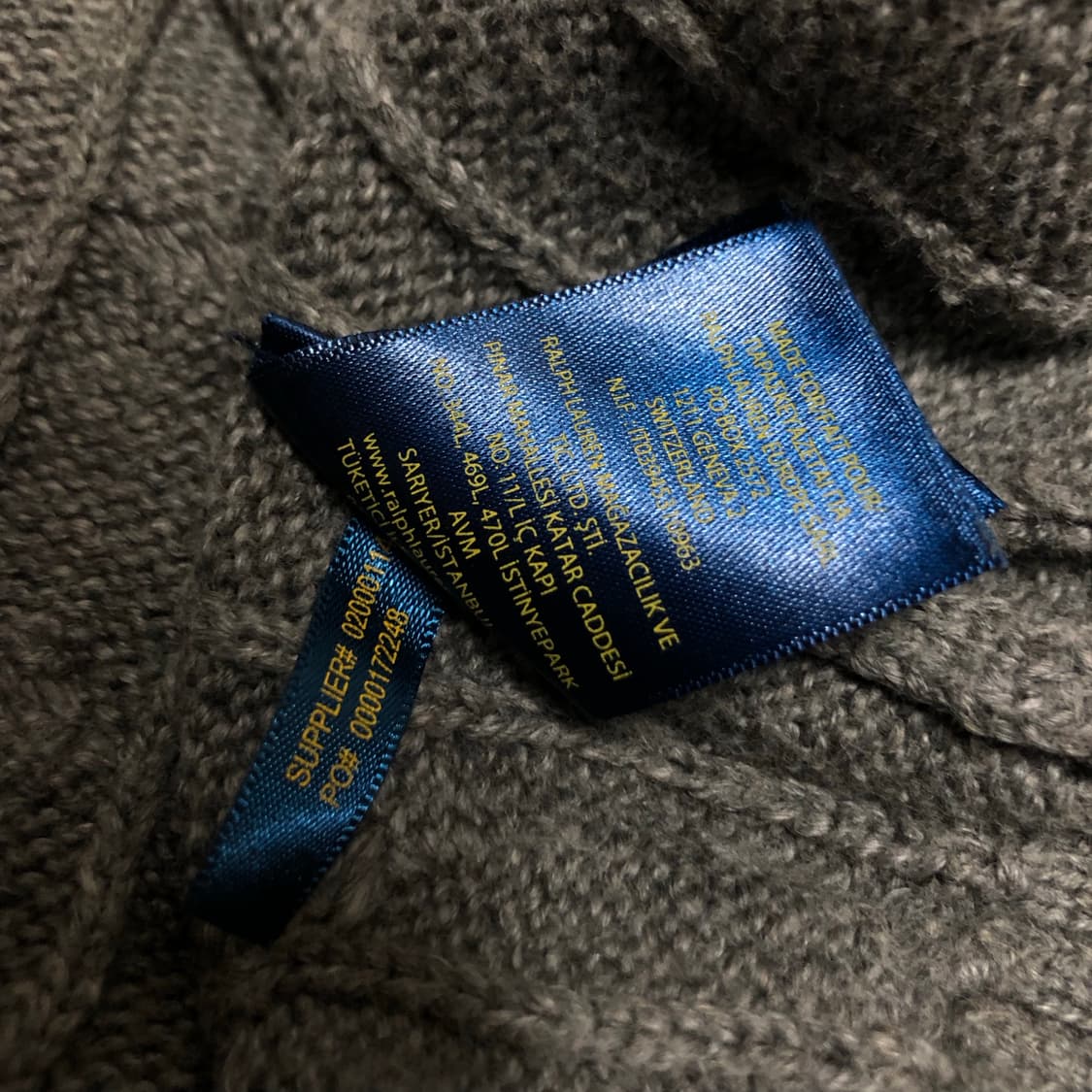 폴로 랄프로렌 꽈배기 니트 거의새거 남성용 상품이미지5