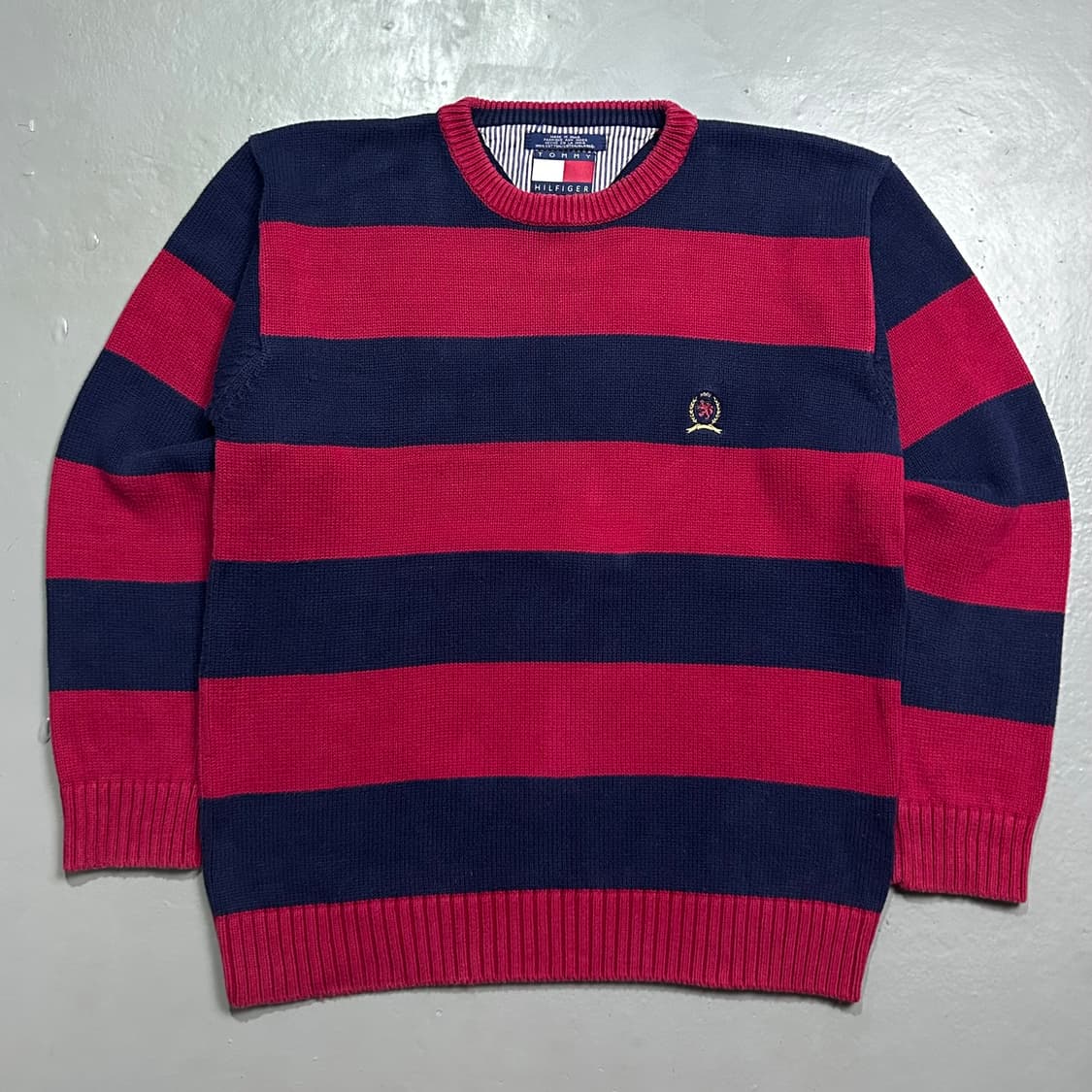 타미 힐피거 스트라이프 코튼 니트 상품이미지1