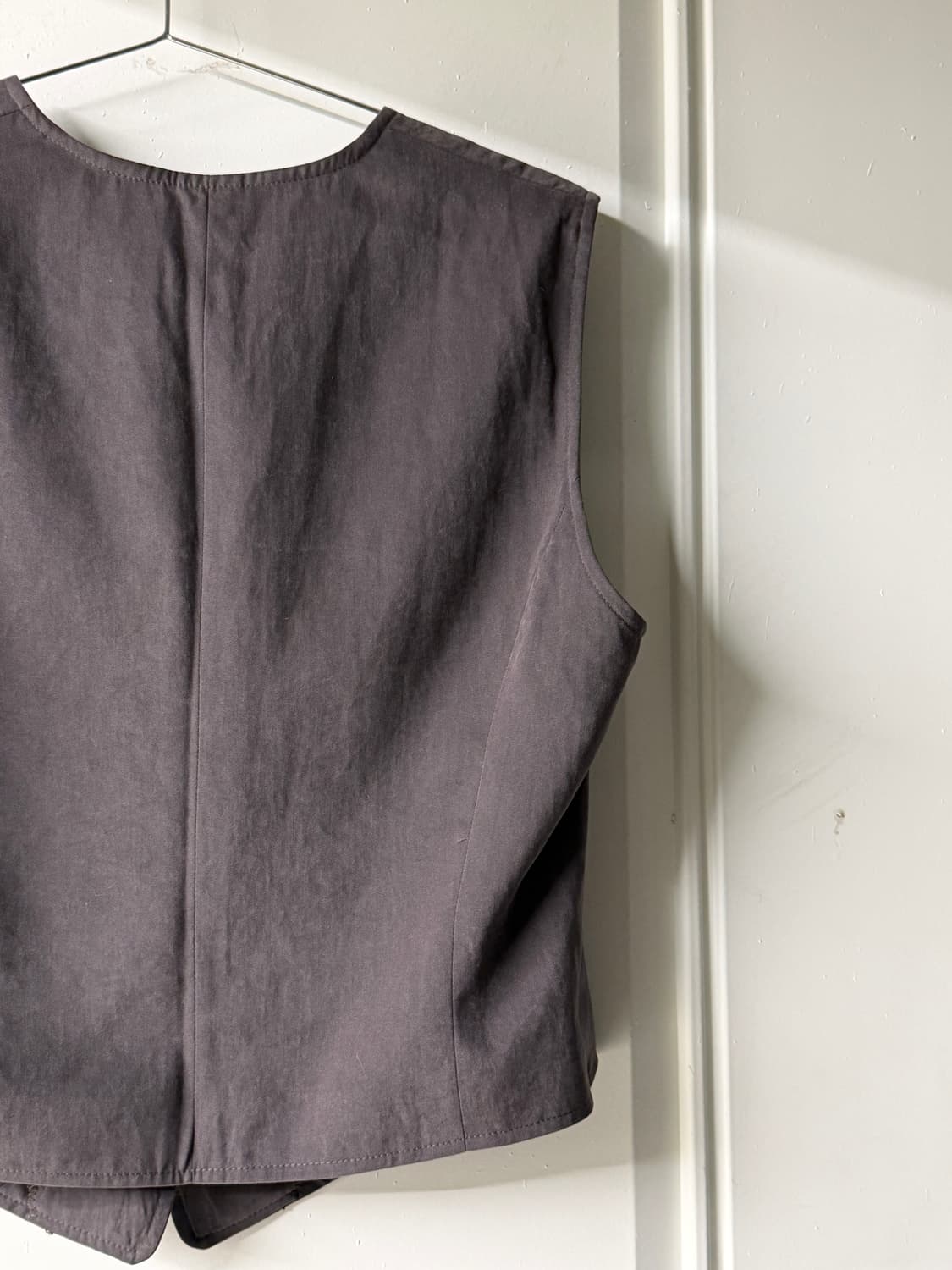 일본빈티지 차콜그레이 베스트  상품이미지7