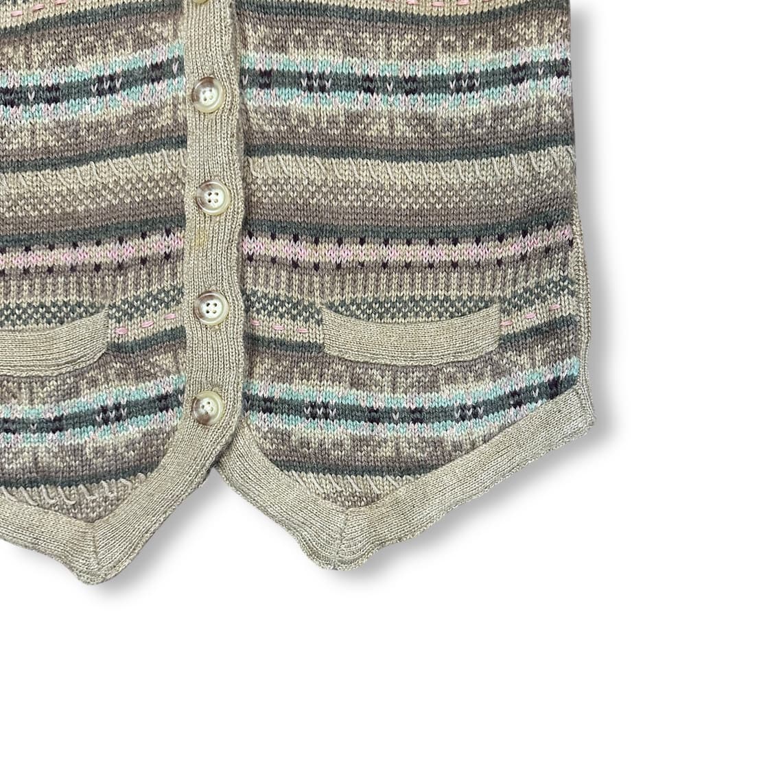 폴로랄프로렌 실크 페어아일 니트 조끼 상품이미지3