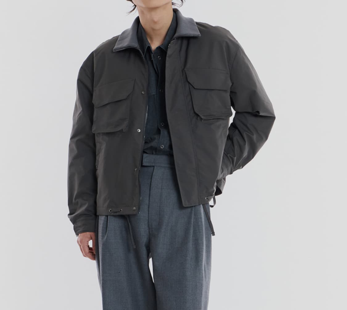 새상품(L)언어펙티드 불렛프루프 점퍼 챠콜 상품이미지7